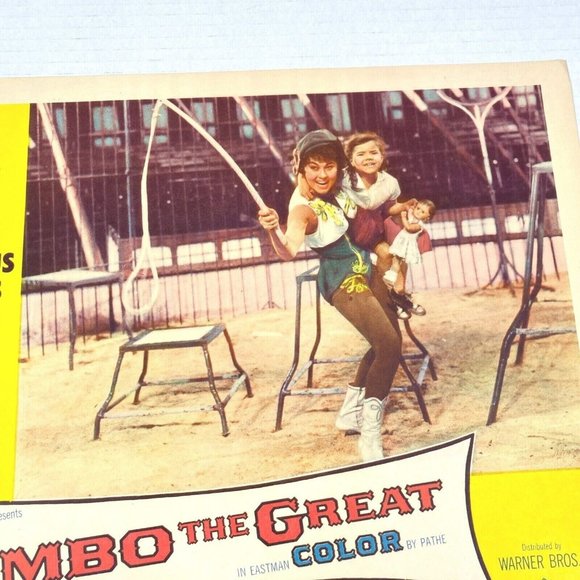 Set of 3 Bimbo the GREAT 1961 Warner Bros Lobby Card Movie Circus Claus Holm - Picture 12 of 12